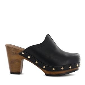 Ecco Zueco Cuero Mujer Negro Selina09