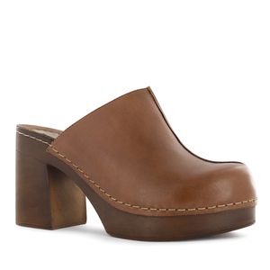 Ecco Zueco Cuero Mujer Toffee Triana06
