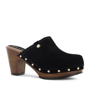 Ecco Zueco Cuero Mujer Negro Selina08