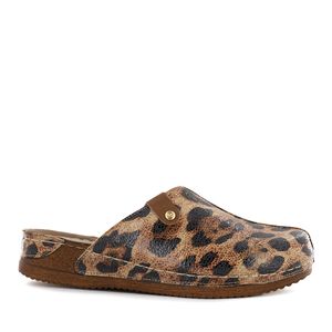Ecco Zueco Cuero Mujer Animal Print Patty30