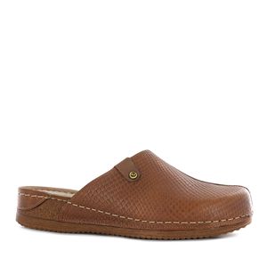 Ecco Zueco Cuero Mujer Castaño Patty30