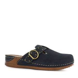 Ecco Zueco Cuero Mujer Azul Marino Patty27