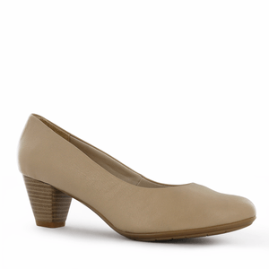 Ecco Pump Reina Cuero Mujer Latte Ysadora01