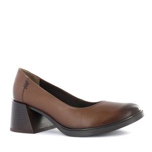 Ecco Pump Reina Cuero Mujer Toffee Zonia02