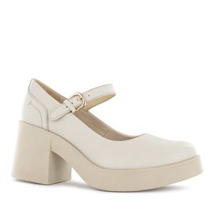 Ecco Zapato Confort Cuero Mujer Ostra Oletta05