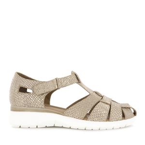 Ecco Zapato Confort Cuero Mujer Oro Beige Astor14