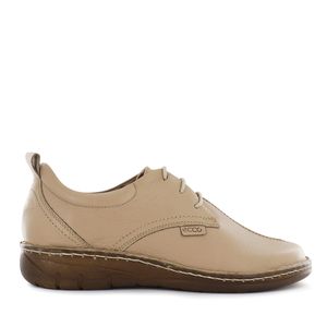 Ecco Zapato Confort Cuero Mujer Latte Bonnie05