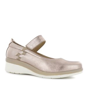 Ecco Zapato Confort Cuero Mujer Oro Rosa Jeanette21