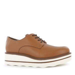 Ecco Zapato Confort Cuero Mujer Toffee Luanna03