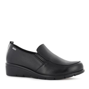 Ecco Slip On Cuero Mujer Negro Flexxi16