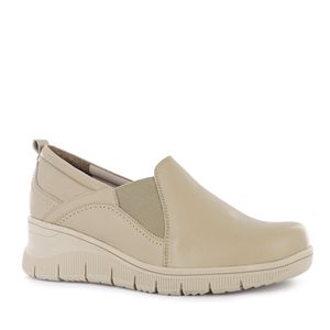 Ecco Slip On Cuero Mujer Latte Sigrid01