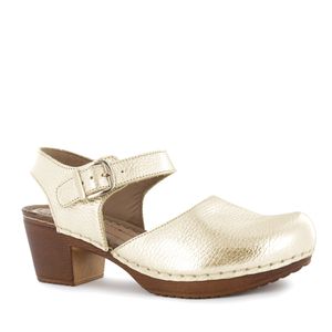 Ecco Zapato Confort Cuero Mujer Oro Mika08