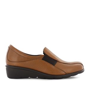 Ecco Slip On Cuero Mujer Toffee Flexxi13