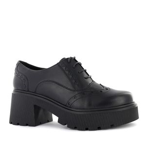 Ecco Oxford Cuero Mujer Negro Hela01