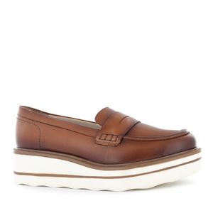 Ecco Mocasin Cuero Mujer Toffee Luanna02