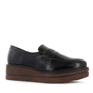 Ecco Mocasin Cuero Mujer Negro Luanna05