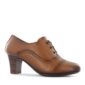 Ecco Oxford Cuero Mujer Toffee Arona05