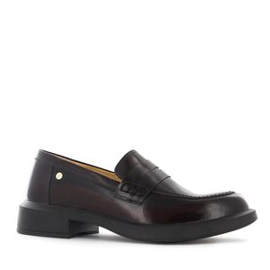 Ecco Mocasin Cuero Mujer Tinto Gabrielle05