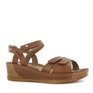 Ecco Sandalia Confort Cuero Mujer Toffee Bibi25