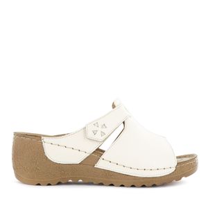 Ecco Sandalia Confort Cuero Mujer Marfil Mayra34