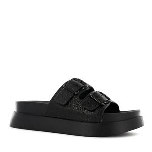 Impuls Sandalia Cuña Mujer Negro Kesha05