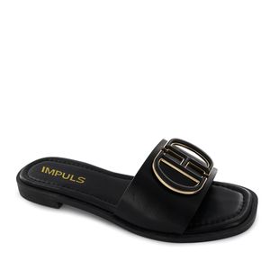 Impuls Sandalia Flats Mujer Negro Aixa19