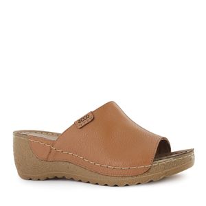 Ecco Sandalia Confort Cuero Mujer Toffee Mayra24