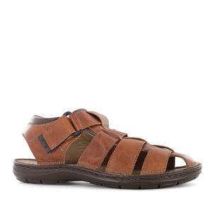 Ecco Sandalia Cuero Hombre Tabaco Braulio01