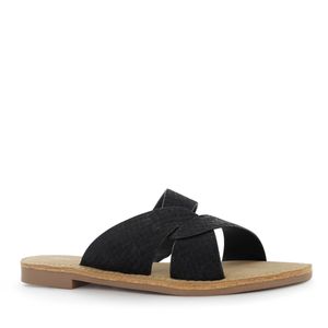 Impuls Sandalia Flats Mujer Negro Daira04