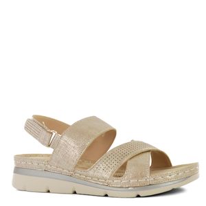 Impuls Sandalia Cuña Mujer Oro Saida07