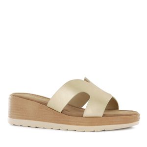 Impuls Sandalia Cuña Mujer Oro Adaya13