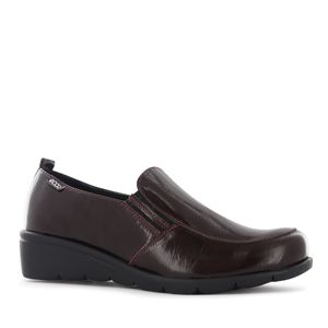 Ecco Slip On Cuero Mujer Guinda Flexxi15