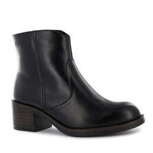 Ecco Botin Cuero Mujer Negro Texana03