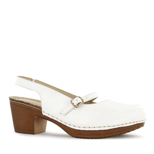 Ecco Zapato Confort Cuero Mujer Blanco Mika19