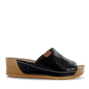 Ecco Sandalia Confort Cuero Mujer Beige Negro Bibi18