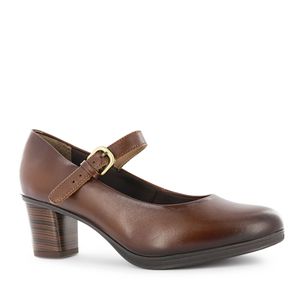 Ecco Pump Reina Cuero Mujer Tostado Lizzie03