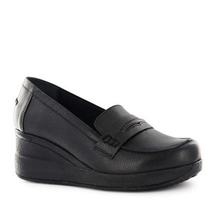 Ecco Mocasin Cuero Mujer Negro Winona09