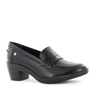 Ecco Mocasin Cuero Mujer Negro Asturias02