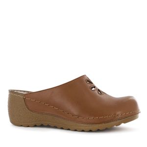 Ecco Zueco Cuero Mujer Toffee Mayra37