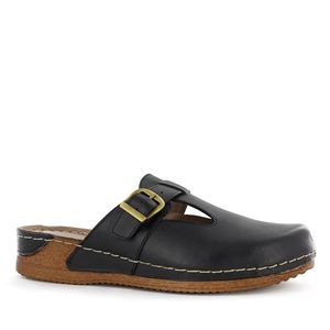 Ecco Zueco Cuero Mujer Negro Patty37