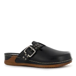 Ecco Zueco Cuero Mujer Negro Patty38