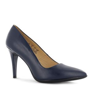 Ecco Pump Reina Cuero Mujer Azul Tais17