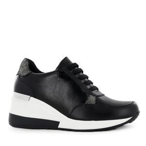 Ecco Zapatilla Cuero Mujer Negro Zirah01