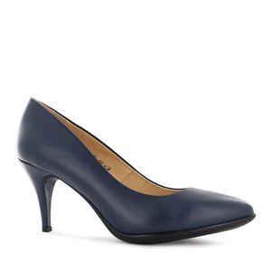 Ecco Pump Reina Cuero Mujer Azul Mia16