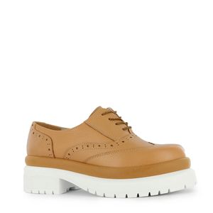 Ecco Oxford Cuero Mujer Camel Olimpia01