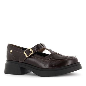 Ecco Mocasín Cuero Mujer Chocolate Baya03